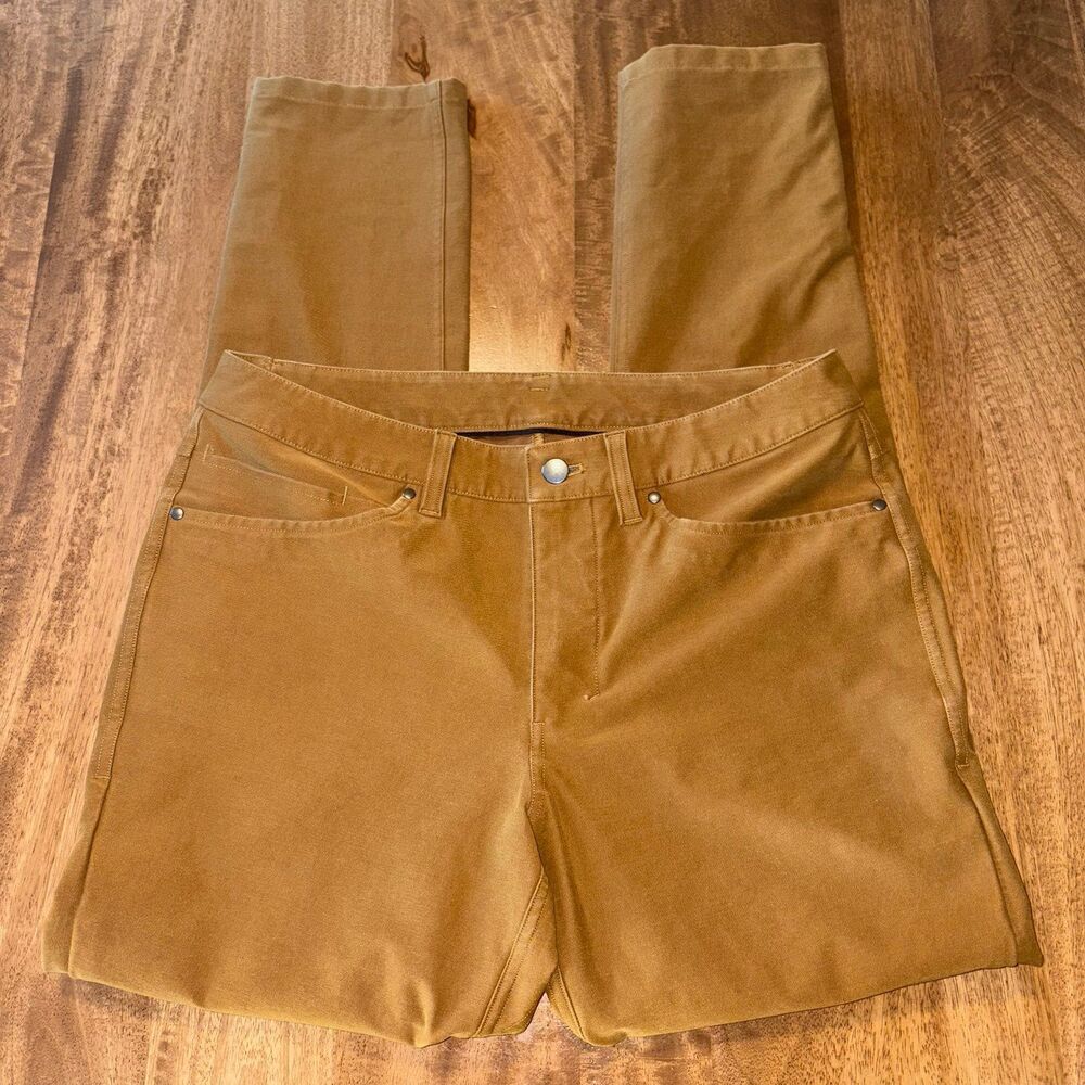 Lululemon Men’s Chino Pants Brown Size 31 Waist 32 Inseam 30 LM5ABNS EUC